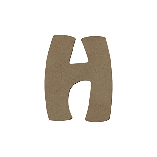 Buchstabe H, 8 cm x 6 mm Gomille ECO MDF von GOMILLE