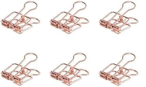 Binder-Clips, Bulldoggen-Clips, Metall-Clips, Büroklammern, Bulldoggen-Clips, Metallscharnier-Clip für Fotos, Zuhause, Büro, 19 mm x 6 von GONGCI