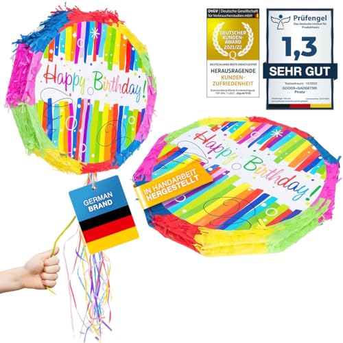 Pinata Party-Dekoration zum Befüllen mit Süßigkeiten für Kinder-Geburtstag Hochzeit Feier (Happy Birthday) von GOODS+GADGETS