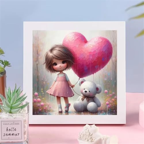 GOOFEI 5D Diamond Painting Für Erwachsene,Mädchen Ballon Diamant Painting Bilder DIY Diamond Art Kits Für Anfänger Full Square Drill Diamant Malerei Stickerei Strass für Home Wand Decor - 50x50 cm von GOOFEI