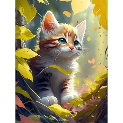 GOOFEI DIY Adult Diamond Painting Embroidery Set Zeichentricktier,5D Full Diamond Painting Craft Runder Bohrer Home Wall Decoration Art Painting Kits 45x25cm von GOOFEI