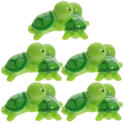 GOOHOCHY 10st Meeresbewohnerfiguren Schildkröten-simulationsfiguren Simulation Tierfigur Miniatur-schildkrötenfiguren Kleine Schildkrötendekoration Modelle Meeresschildkröte Aquarium Harz von GOOHOCHY