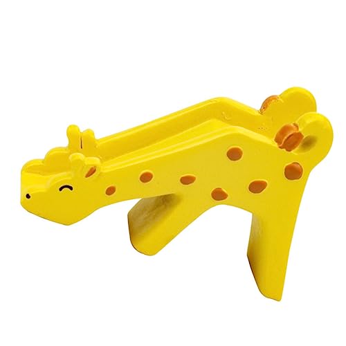 GOOHOCHY Giraffe Rutsche Kuchenornament Miniaturdekoration Kuchendekoration Auto-armaturenbrett-Dekoration Miniatur-tierfiguren Indoor-spielset Rutschen Harz Karikatur Kind von GOOHOCHY