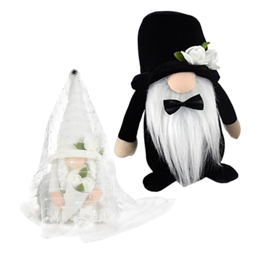 GOOHOCHY 2stücke Hochzeits GNOME Puppe Dekoration Plüsch Dwarf Ornament Für Braut Und Bräutigam Romantische Tischdekoration Für Hochzeiten Und Feierlichkeiten GOOHOCHY 2stücke Hochzeits GNOME Puppe Dekoration Plüsch Dwarf Ornament Für Braut Und Bräutigam Romantische Tischdekoration Für Hochzeiten Und Feierlichkeiten von GOOHOCHY