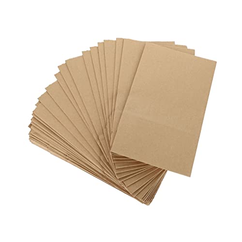 GOOHOCHY Kraftpapier Geschenktüten Faltbare Takeout Verpackungstaschen Für Lebensmittel Backwaren Und Ölfeste Papiertüten Für Hochzeiten Geburtstagsfeiern Und Mehr von GOOHOCHY