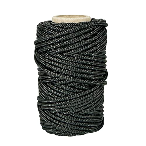 Polyesterkordel 3mm * 25m. Bastelseil Paracord. Makramee Schnur für Bindeschnur Heimwerkerschnur Wäscheleine. Schwarz von GOPEU