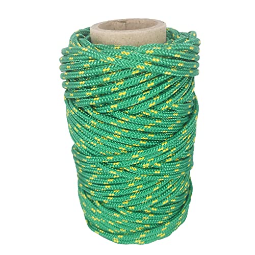 Polyesterkordel 3mm * 25m. Rope Nylonseil Schnüre. für Outdoor, Garten und Heimwerker. Grün mit Gelb von GOPEU