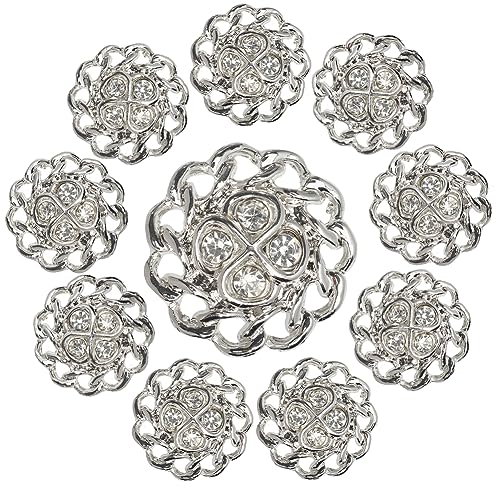 GORGECRAFT 10Stk Strassknöpfe Zum Aufnähen Blumen Strasssteine Kristallknöpfe Blumenform Dekorative Knöpfe Applikationen Verzierungen In Kleidung DIY-Schmuck Dekoration Für Hochzeit Blumenstrauß GORGECRAFT 10Stk Strassknöpfe Zum Aufnähen Blumen Strasssteine Kristallknöpfe Blumenform Dekorative Knöpfe Applikationen Verzierungen In Kleidung DIY-Schmuck Dekoration Für Hochzeit Blumenstrauß von GORGECRAFT