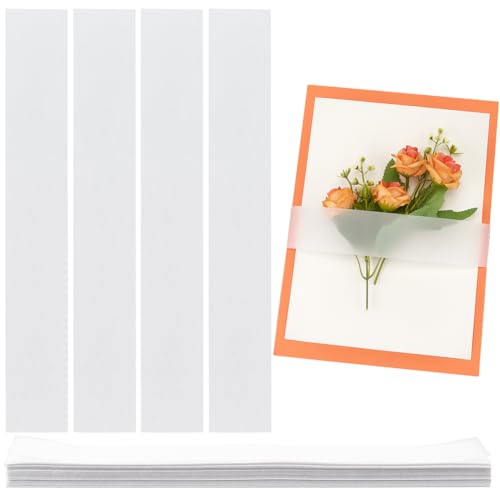 GORGECRAFT 160Stk Bauchbänder Aus Pergamentpapier Bauchband Aus Papier Durchscheinende Einladung Durchscheinende Anzeigekarten Bauchbänder Umschlagverpackungen Band Hochzeitseinladungskarten Zubehör GORGECRAFT 160Stk Bauchbänder Aus Pergamentpapier Bauchband Aus Papier Durchscheinende Einladung Durchscheinende Anzeigekarten Bauchbänder Umschlagverpackungen Band Hochzeitseinladungskarten Zubehör von GORGECRAFT