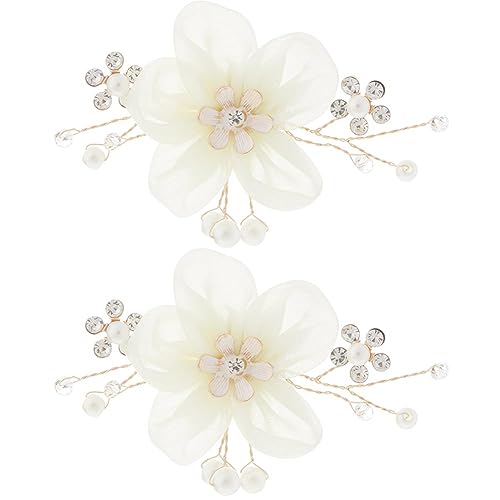 GORGECRAFT 2 Stück 65mm Lange Strass-Schuhschnallen Perlen-Schuhclip Dekorative Clips Für Schuhe Kristall-Brautschuh-Charms Abnehmbarer Schmuck Blumendekoration Für Frauen Mädchen Hochzeit von GORGECRAFT