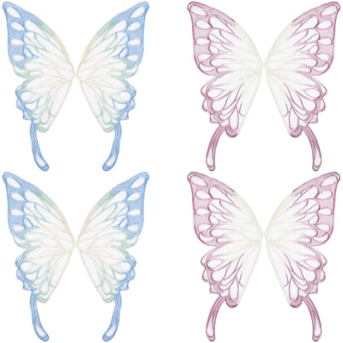 GORGECRAFT 4 Stück 2 Farben Schmetterlings Spitzenapplikation Schmetterlinge Zum Aufnähen Bestickter Kragenbesatz Dekor Tüllstoff Aufnäher Für Hochzeitskleid Kleidung Dekoration Nähen Basteln GORGECRAFT 4 Stück 2 Farben Schmetterlings Spitzenapplikation Schmetterlinge Zum Aufnähen Bestickter Kragenbesatz Dekor Tüllstoff Aufnäher Für Hochzeitskleid Kleidung Dekoration Nähen Basteln von GORGECRAFT