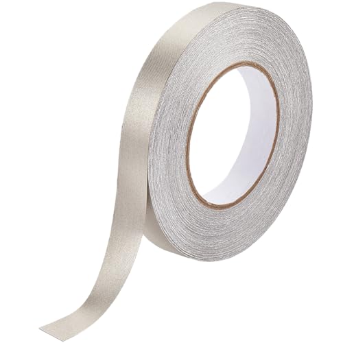 GORGECRAFT 50 m X 20 mm Faraday-Gewebeband Doppelt Leitfähiges Fiberglas-Gewebe-Klebeband Zur EMI-Abschirmung HF-Blockierung Umwicklung von Laptop- Handy- LCD-Kabel- Und Kabelbaum Beige von GORGECRAFT