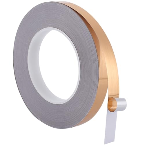 GORGECRAFT 50m X 15mm Goldfarbenes Fugenband Flexible Zierleisten Wandverkleidung Tapetenbordüre Dichtungsstreifen Selbstklebendes Metallisiertes Klebeband Für Zuhause Küche Decke Fliesen Bodenkanten von GORGECRAFT