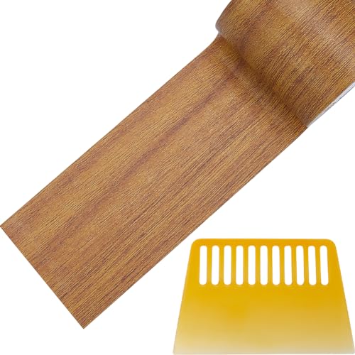 GORGECRAFT 57mm X 4.57m Peru-Holzmaserungs-Klebeband Mit Schaber Holzstruktur Selbstklebendes Maserungs-Reparaturband Wasserdicht Für Tür Tisch Stuhl Möbel Bodendekoration von GORGECRAFT