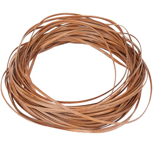 GORGECRAFT 5mm X 30m Rattan-Reparaturset Webmaterial Kunststoff Flacher Korb Weidengeflecht Schilfrohr Synthetisches Rattan Gewebt Kunststoffrohr Fixstrick Für Garten Terrasse Stuhl Box Kamel von GORGECRAFT