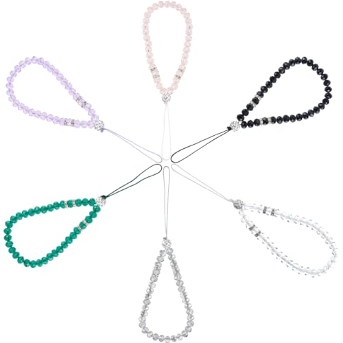 GORGECRAFT 6 Farben Perlen-Handy-Anhänger Bunte Kristallperlen Telefon-Lanyard Kurze Handschlaufe Handgefertigt Anti-Verlust-Telefonhülle Kette Schlüsselanhänger Bänder Für Frauen Geschenke Handy GORGECRAFT 6 Farben Perlen-Handy-Anhänger Bunte Kristallperlen Telefon-Lanyard Kurze Handschlaufe Handgefertigt Anti-Verlust-Telefonhülle Kette Schlüsselanhänger Bänder Für Frauen Geschenke Handy von GORGECRAFT