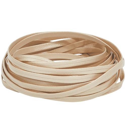 GORGECRAFT Flaches Lederband 5.5 Yard 5mm Lederschnur 1mm Dick Doppelseitig Lederband Mit Litschi Muster Glänzende Spitzenstreifen Aus Lammleder Weiches PU Leder Umschlagbesatz Für Heimwerkerarbeiten GORGECRAFT Flaches Lederband 5.5 Yard 5mm Lederschnur 1mm Dick Doppelseitig Lederband Mit Litschi Muster Glänzende Spitzenstreifen Aus Lammleder Weiches PU Leder Umschlagbesatz Für Heimwerkerarbeiten von GORGECRAFT