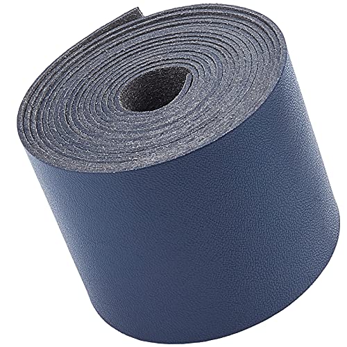 GORGECRAFT Lederriemen Streifen 50mm Breites Flachband DIY Lederband 78 Zoll (2m) Lang Für Die Herstellung von Taschenriemen Ledergürtel Möbelgriffe Marineblau von GORGECRAFT