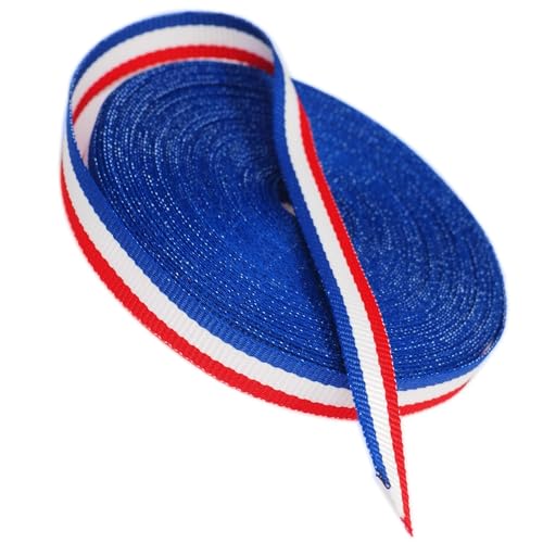 Frankreich-Flaggenband, 10 m x 1 cm breit, Material für Heimwerker, Handarbeiten, französischer dekorativer Schmuck von GOS Best Supplies