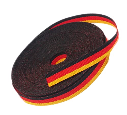 Deutschland-Flagge Stoffband 10 m. x 1cm. von GOS Best Supplies