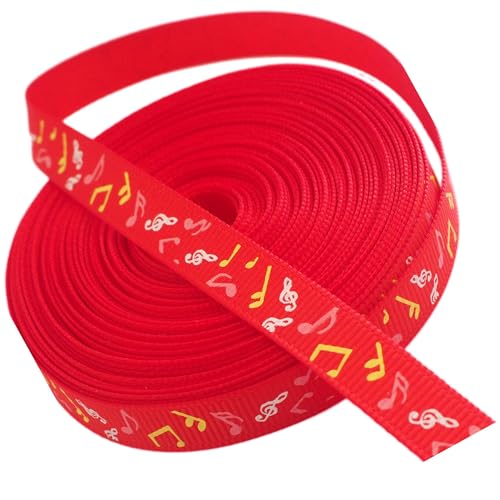 Rotes Band für Musiknoten, 10 m x 1 cm breit, Material für Bastelarbeiten, Bastelarbeiten, Schmuck von GOS Best Supplies