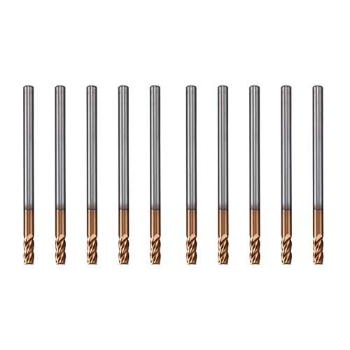 GOSIA 10PCS 3mm Vollhartmetallfräser Schaftfräser D3X8XD4X50L 4 Flöte Seitenfräsen Nut Profilierung Frontfräser Standardlänge von GOSIA