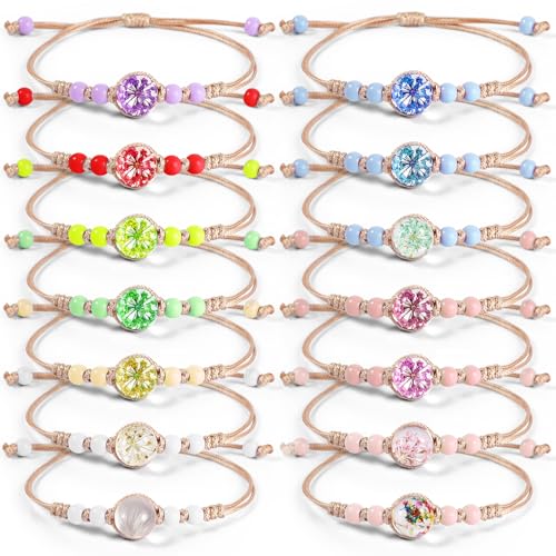 14 Stück Freundschaftsarmbänder, Geflochten Freundschaft Armbänder Mädchen, Adjustable Children's Friendship Bracelet, Geeignet Für Mitgebsel Kindergeburtstag, Mädchen, Kindergeburtstagsgeschenke von GOTDYBST