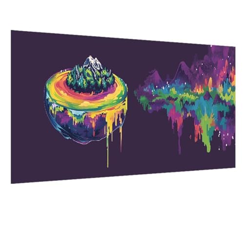 5D Diamant Painting Bilder Abstrakt, Baum Diamond Painting Erwachsene, DIY Diamond Painting Set, Mosaikherstellung Perlen Bilder Kristall Kunst Malerei Wand Deko Wohnzimmer, Geschenk 100x235cm W-1360 von GOUFEENG