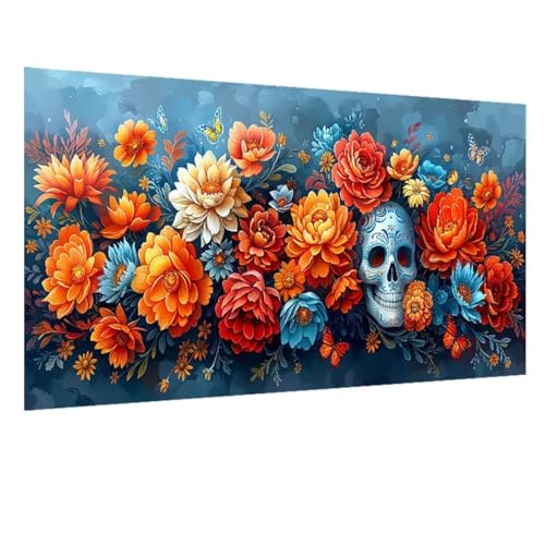 5D Diamant Painting Bilder Pflanze, Blume Diamond Painting Erwachsene, DIY Diamond Painting Set, Mosaikherstellung Perlen Bilder Kristall Kunst Malerei Wand Deko Wohnzimmer, Geschenk 100x235cm W-1500 von GOUFEENG