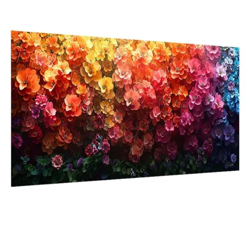 5D Diamant Painting Bilder Pflanze, Blume Diamond Painting Erwachsene, DIY Diamond Painting Set, Mosaikherstellung Perlen Bilder Kristall Kunst Malerei Wand Deko Wohnzimmer, Geschenk 100x235cm W-1600 von GOUFEENG