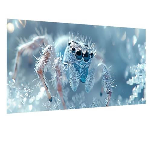 5D Diamant Painting Bilder Winter, Spinne Diamond Painting Erwachsene, DIY Diamond Painting Set, Mosaikherstellung Perlen Bilder Kristall Kunst Malerei Wand Deko Wohnzimmer, Geschenk 100x235cm W-1580 von GOUFEENG