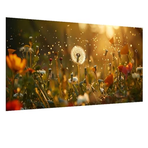 DIY 5D Diamond Painting Tiangong, Diamant Painting Bilder LöWenzahn, Diamond Painting Erwachsene Viereckige Steine Crystal Art Paintings Zimmer Deko Wand Aesthetic, Frauen Geschenk 100x235cm W-6850 von GOUFEENG