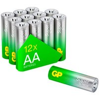 12 GP Batterien SUPER Mignon AA 1,5 V von GP