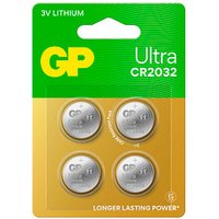 4 GP Knopfzellen CR2032 3,0 V von GP