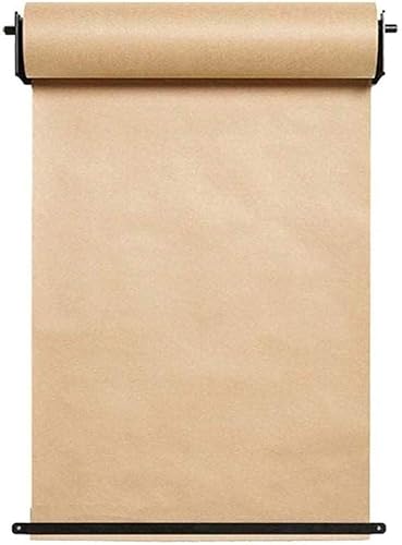 GPECTIFO Wandmontierte Papierrolle, 1 Spender, 1 Bürobedarf, Kraftpapierhalter, Kinder-Doodle-Zeichenpapier(37cm) von GPECTIFO