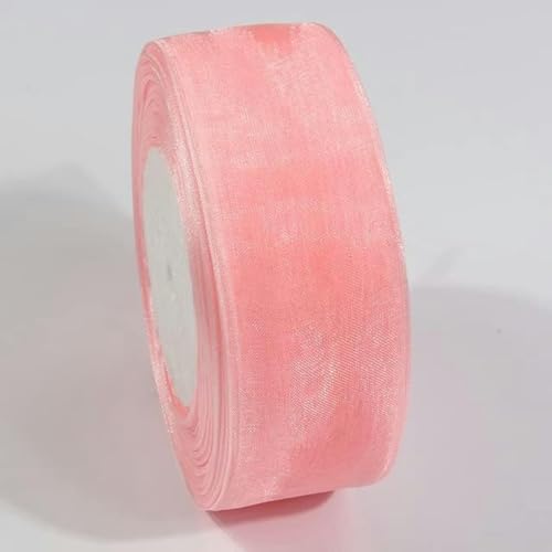 10 Yards durchsichtiges Chiffonband, Organza-Satinbänder zum Verpacken, Dekorieren, Blumensträuße, Partykränze, Spitzenstoff-007-15 mm von GPRTPL