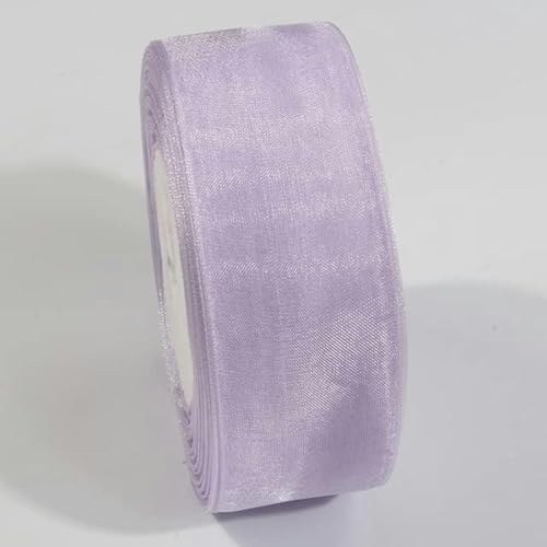 10 Yards durchsichtiges Chiffonband, Organza-Satinbänder zum Verpacken, Dekorieren, Blumensträuße, Partykränze, Spitzenstoff-044-6 mm von GPRTPL