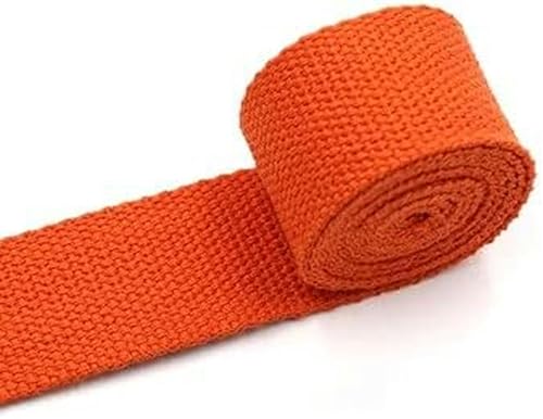 2 Meter 32 mm Band für Gürteltaschen, Baumwollgurtband, Polyester-Baumwollgurtband, Rucksackumreifung, Nähtasche, Gürtelzubehör, Orange von GPRTPL