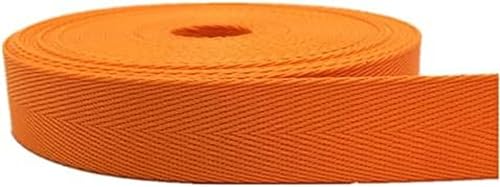 2 Yards 25mm Gurt Nylon Gurtband Muster Rucksack Umreifung Nähtasche Gürtel Zubehör-Orange von GPRTPL