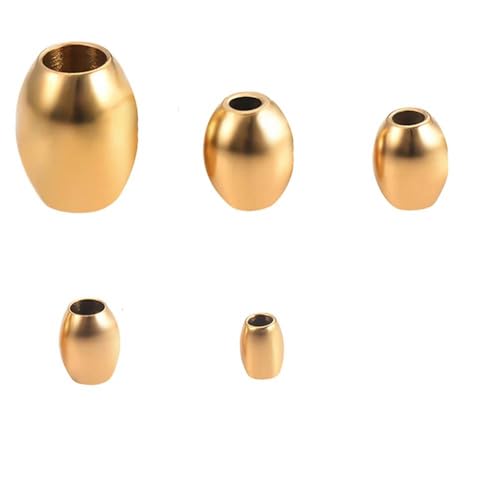 30 Stück/Lot Spacer Lose Ovale Perlen Charms DIY Für Schmuckherstellung-Gold-3x4 von GPRTPL