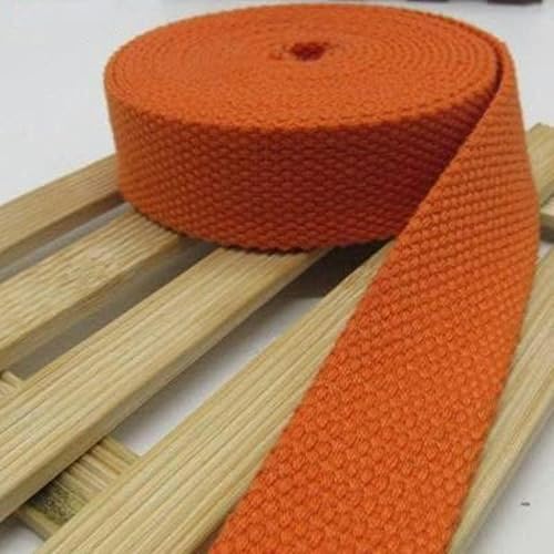 5 Meter 32 mm Band für Gürteltaschen, Baumwollgurtband, Canvasgurtband, Rucksackumreifung, Nähtasche, Gürtelzubehör, Orange von GPRTPL