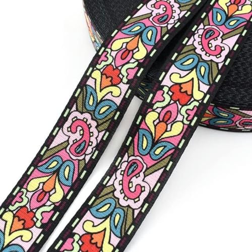 5 Meter 38 mm Druck Jacquard Gurtband Taschen Gurtband Gürtel Band DIY Textil Kleidung Dekor Nähen Zubehör-02 von GPRTPL