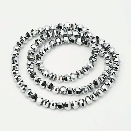 8 mm, 50–100 Stück, facettierte Glasperlen, lose Abstandshalter, runde Perlen zur Schmuckherstellung, Ohrringe, Halsketten, DIY-1–8 mm, 100 Stück von GPRTPL