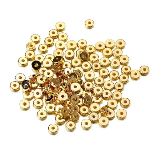 Abstandsperlen in verschiedenen Stilen, Radperle, flache, runde, lose Perlen für die Herstellung von DIY-Schmuck, rund, 5 mm, 01, 200 Stück von GPRTPL