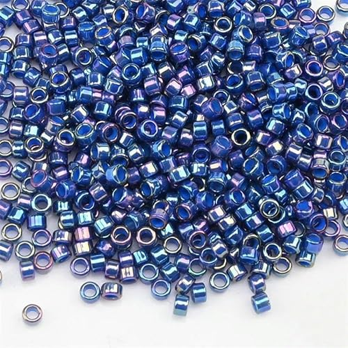 Glasperlen, kleine Rocailles-Perlen, 2,5 mm, kleine zylindrische Perlen, Glasperlen zur Schmuckherstellung, DIY-Armband, Schmuckzubehör-S3013-2,5 mm, 1000 Stück von GPRTPL