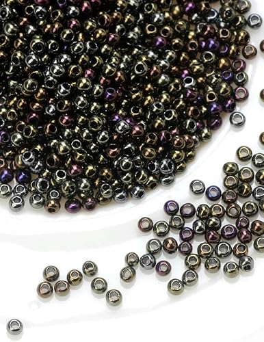 Glasperlen, kleine Rocailles-Perlen, 2 mm, 25 g, Glasperlen, DIY-Armband, Abstandshalter zur Schmuckherstellung, klein, 014, 25 g, 2 mm, 25 g von GPRTPL