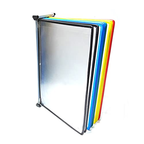 GQSJYM Display-Einheiten Klappmappe, zum Aufhängen an der Wand, 10 Taschen, Präsentations-Projektmappe für Akten (Farbe: mehrfarbig, Größe: 33 x 22,9 x 9,9 cm) von GQSJYM