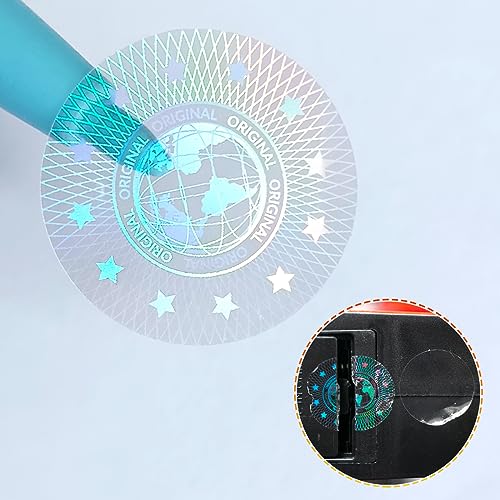 180 Stück holografische Fälschungsaufkleber, hohe Sicherheit, fälschungssichere Aufkleber, ungültige Originaletiketten, rund 20 mm (transparent) von GQYHLABO