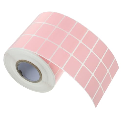 1 Rolle Quadratischer Etikettenaufkleber Aufkleber Aus Versandpapier Kleine Etikettenaufkleber Geschenkverpackungsetikett Thermoetikettierer Aufkleber Aus Beschichtetem Papier Rosa GRADENEVE von GRADENEVE