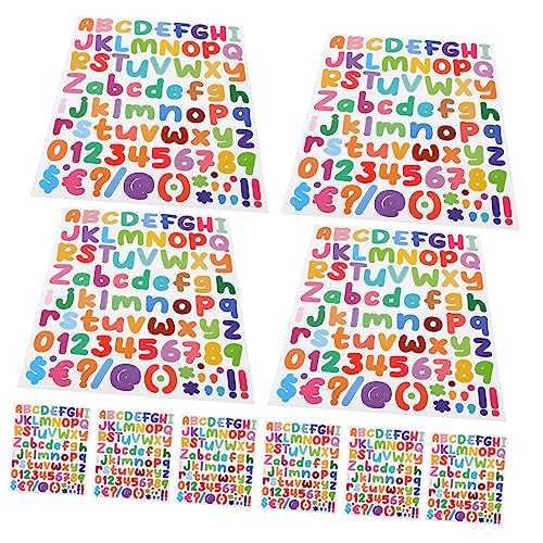 30 Blätter Alphabet-Aufkleber Buchstabenaufkleber aus Vinyl Kleben Sie die Buchstaben des Alphabets auf hochzeitssticker hochzeits sticker Scrapbooking-Aufkleber Zahlenaufkleber GRADENEVE von GRADENEVE